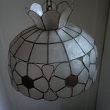 Mother-of-pearl and brass lampshade