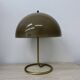 Vintage Mushroom table lamp with gold metal base , 1970s