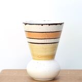 Gien earthen earthen vase model Etna, 70s