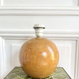 Large solid wood ball lamp