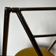 Yamakado chair, chrome and yellow skai