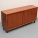 Buffet années 1960 en noyer avec portes coulissantes, 120cm