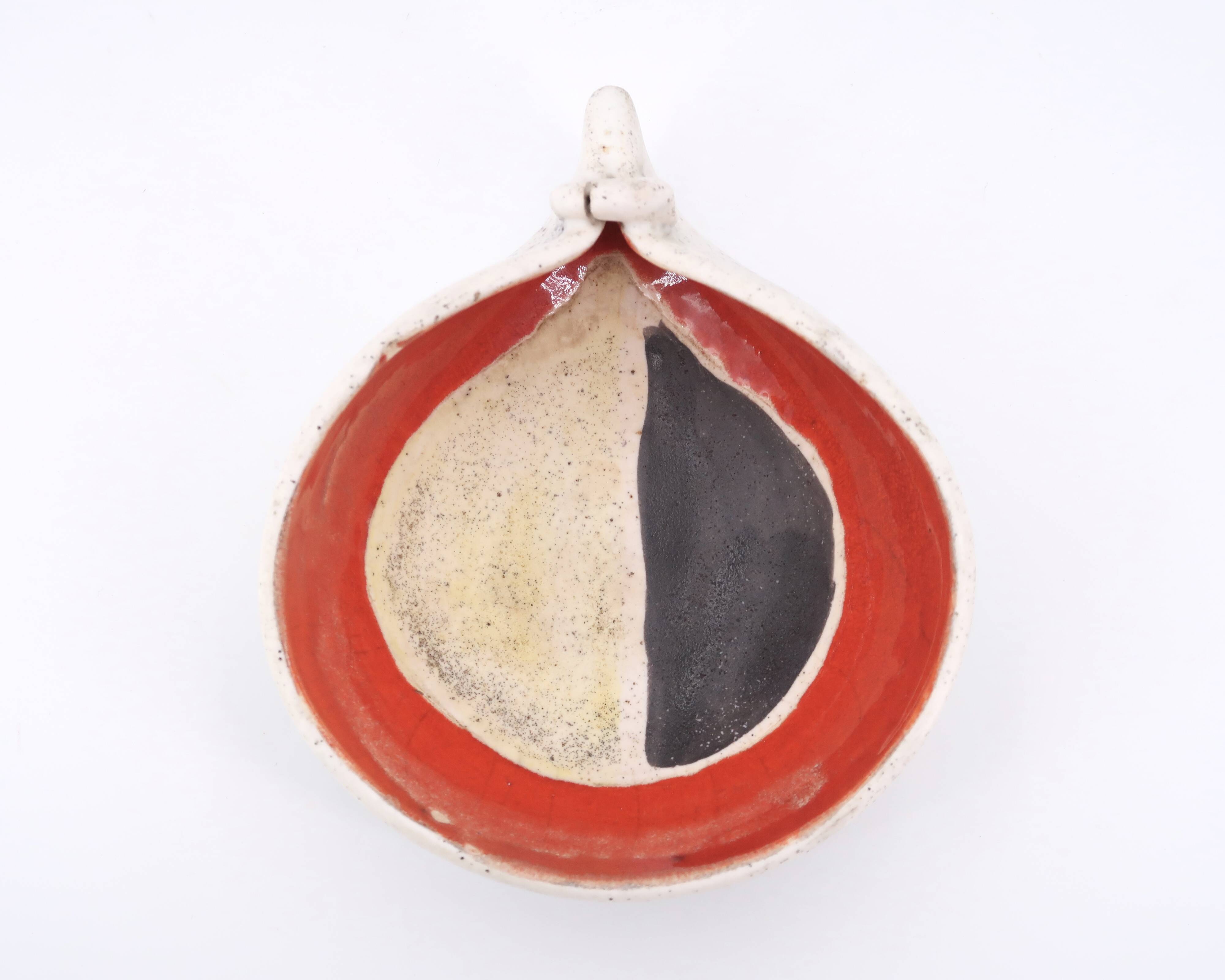 Empty ceramic pocket abstract decoration by Mado Jolain