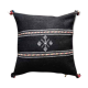 Berber-pom cushion in cotton pompom