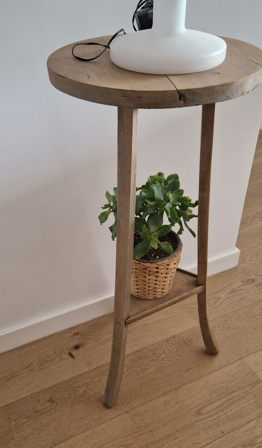 Old pedestal table driftwood