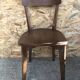 Série de 6 chaises bistrot scandinave bois vintage