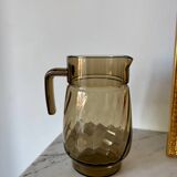 Smoked glass pitcher