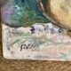 Oil on panel signed flowers in a vase.