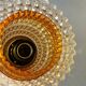Hanging lamps from Swedish Orrefors 1970s in crystal glass
