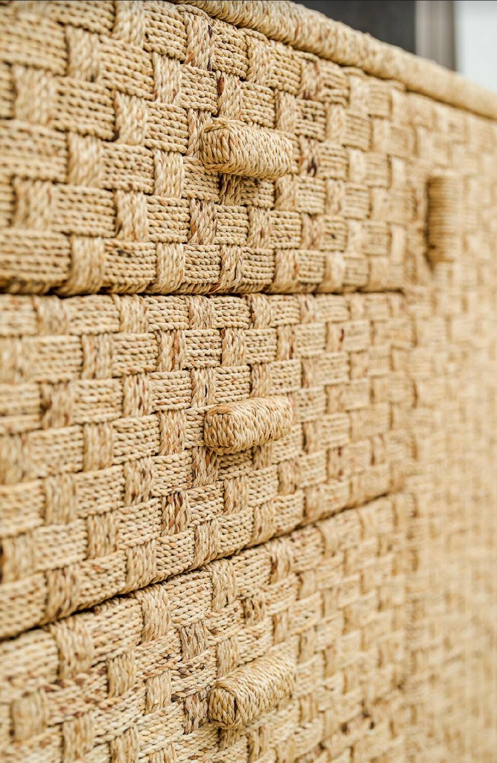 Braided rush sideboard