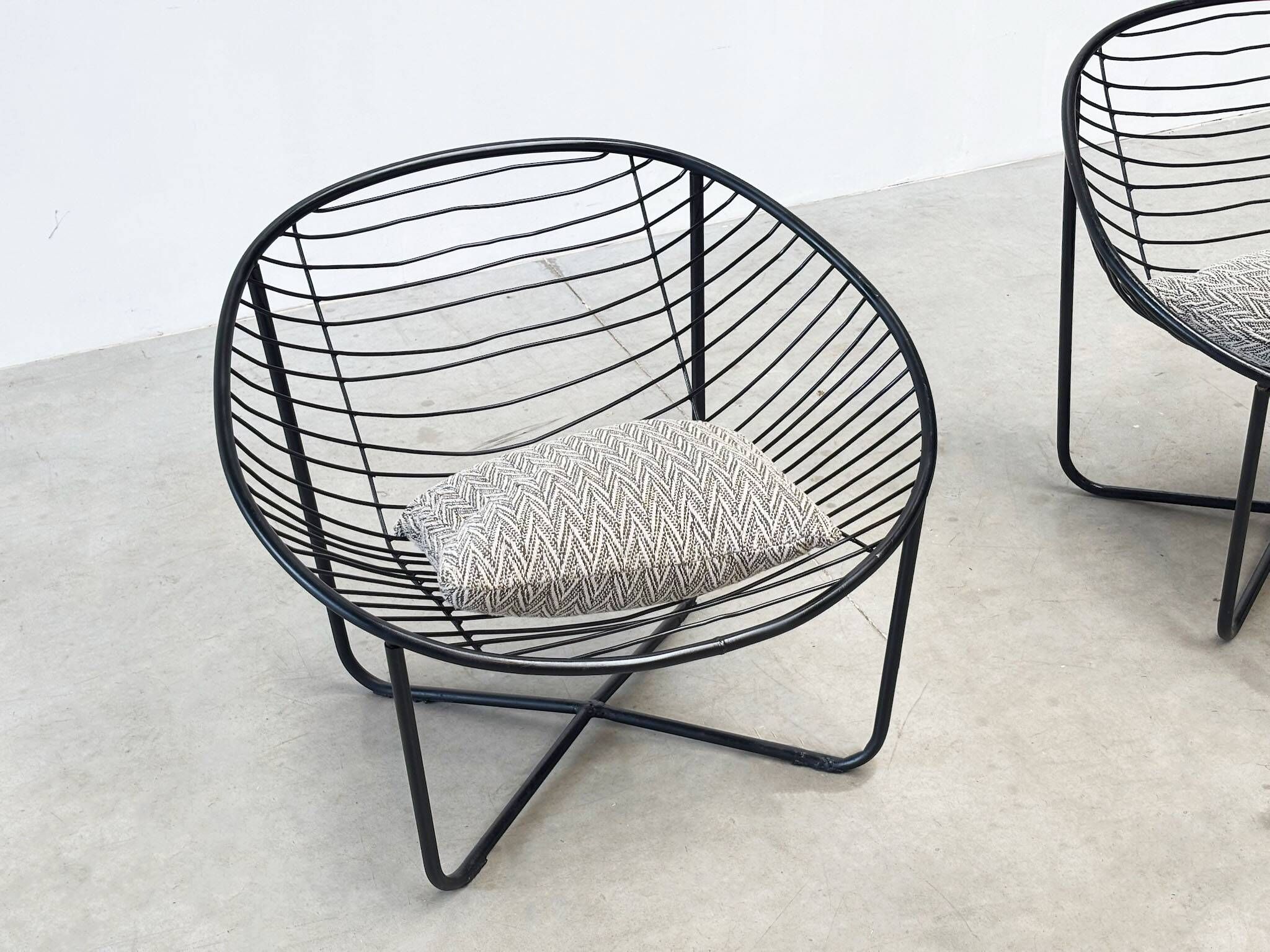 Set of two 1950's lounge chairs by Jean Louis Bonnant
