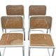 Lot de 4 chaises Cesca modèle b32 par Marcel Breuer Design