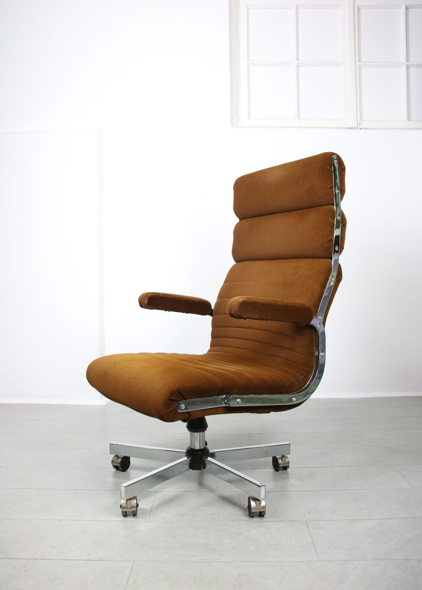Chaise de direction vintage soft pad, années 80