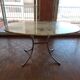 Large dining table in vintage marble 70'S Roche and Bobois