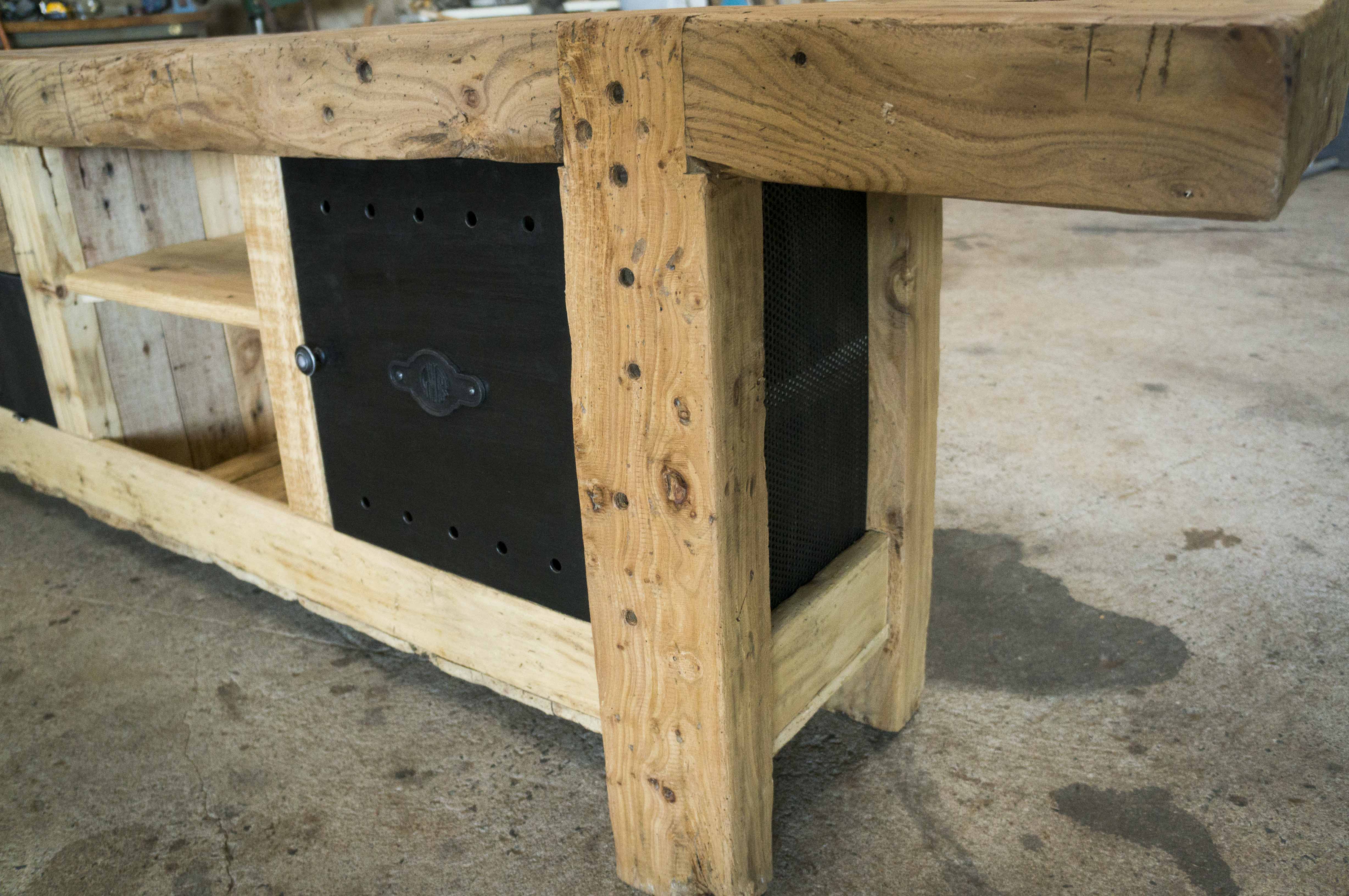 Old carpenter's workbench restored