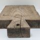 Cutting board solid wood patinated thick early twentieth century