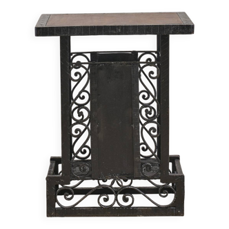 Wrought iron pedestal