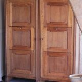 Pair of twin secretary cabinets