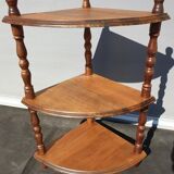 Corner display 3 corner shelves in Walnut