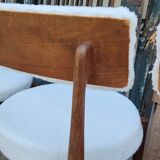 Series of 4 design Scandinavian teak chairs