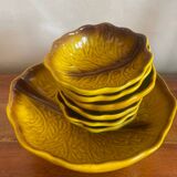 Cabbage salad bowl and bowls