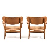 Pair Hans Wegner CH-22 for Carl Hansen & Søn Denmark 1950s