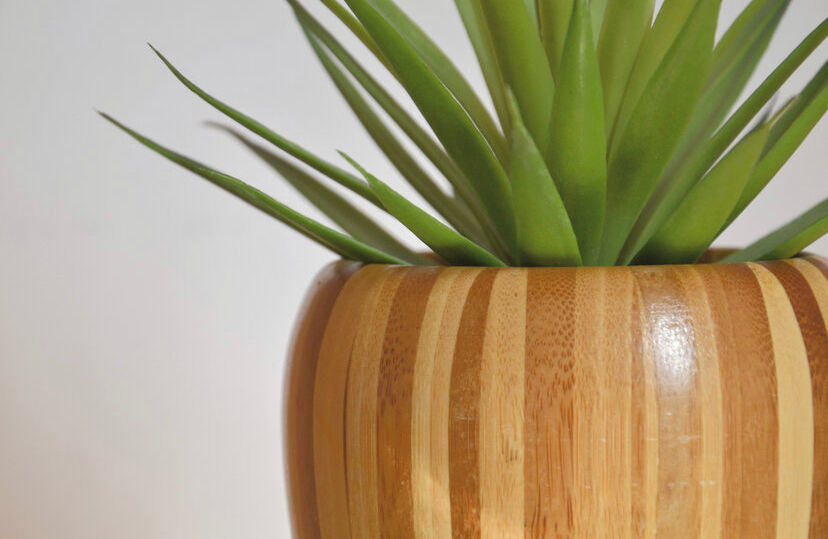 Set of two Scandinavian wooden pot covers