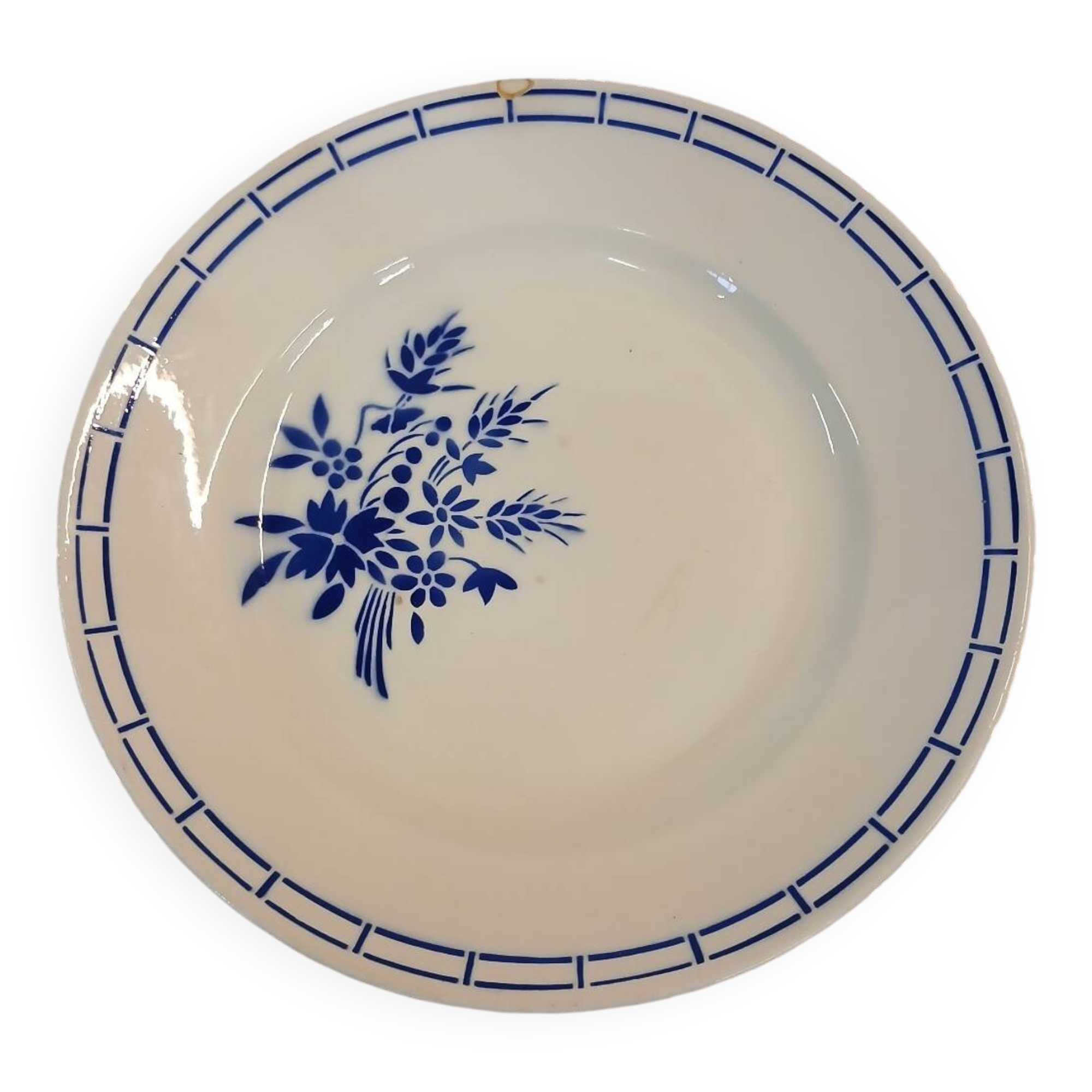 Round antique plate Badonviller