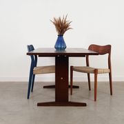 Blue teak chair, Danish design, 1960s, designer: Niels Otto Møller
