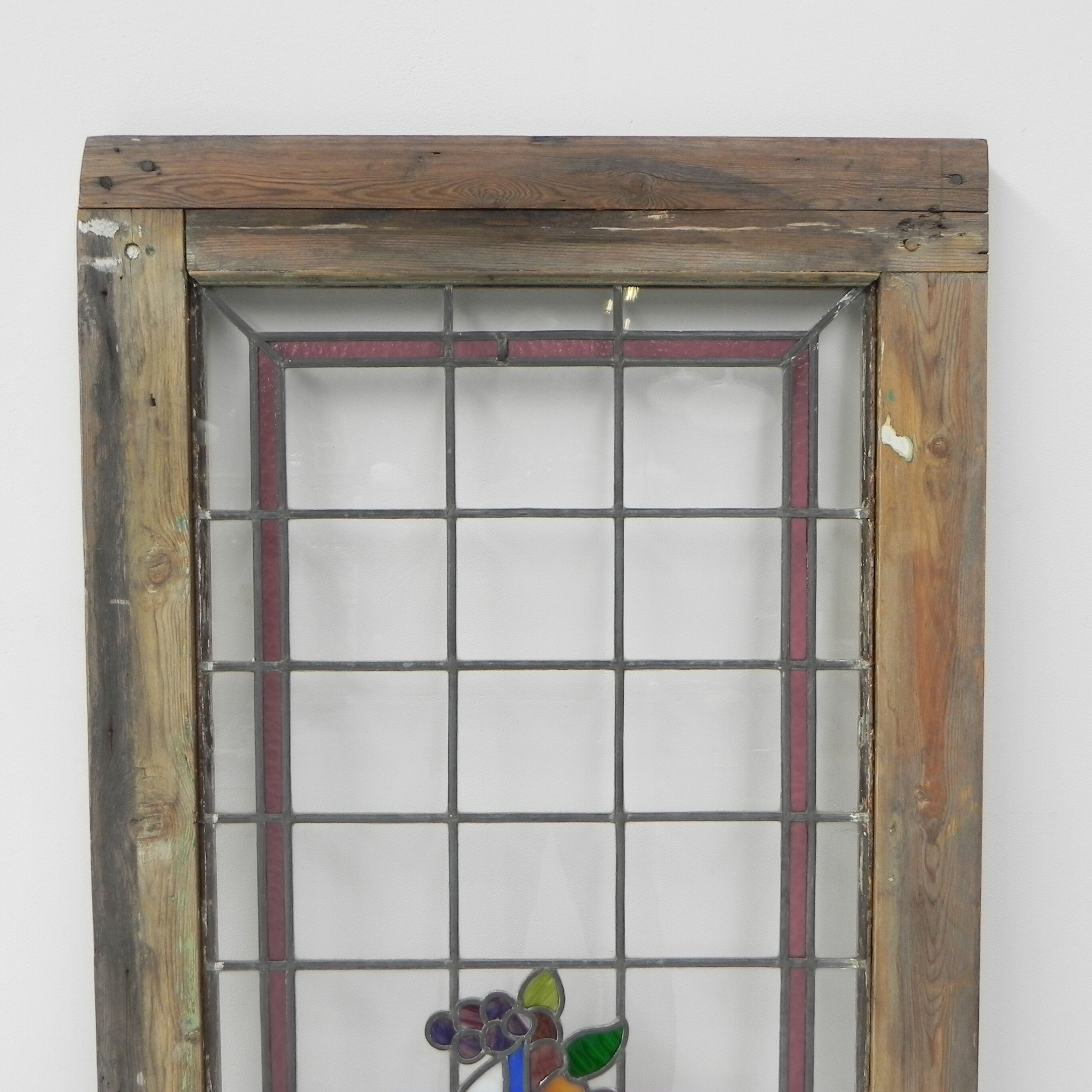 Art Deco stained glass window, 74 x 178 cm