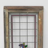 Art Deco stained glass window, 74 x 178 cm