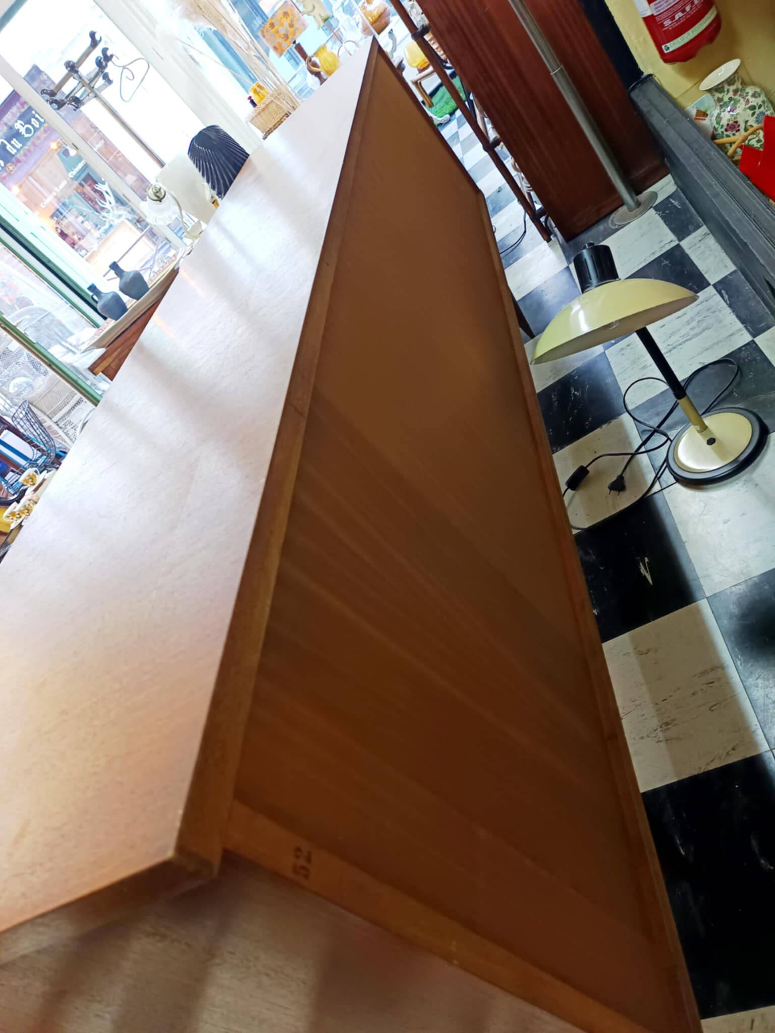 Teak and leather sideboard by Malora, 1955