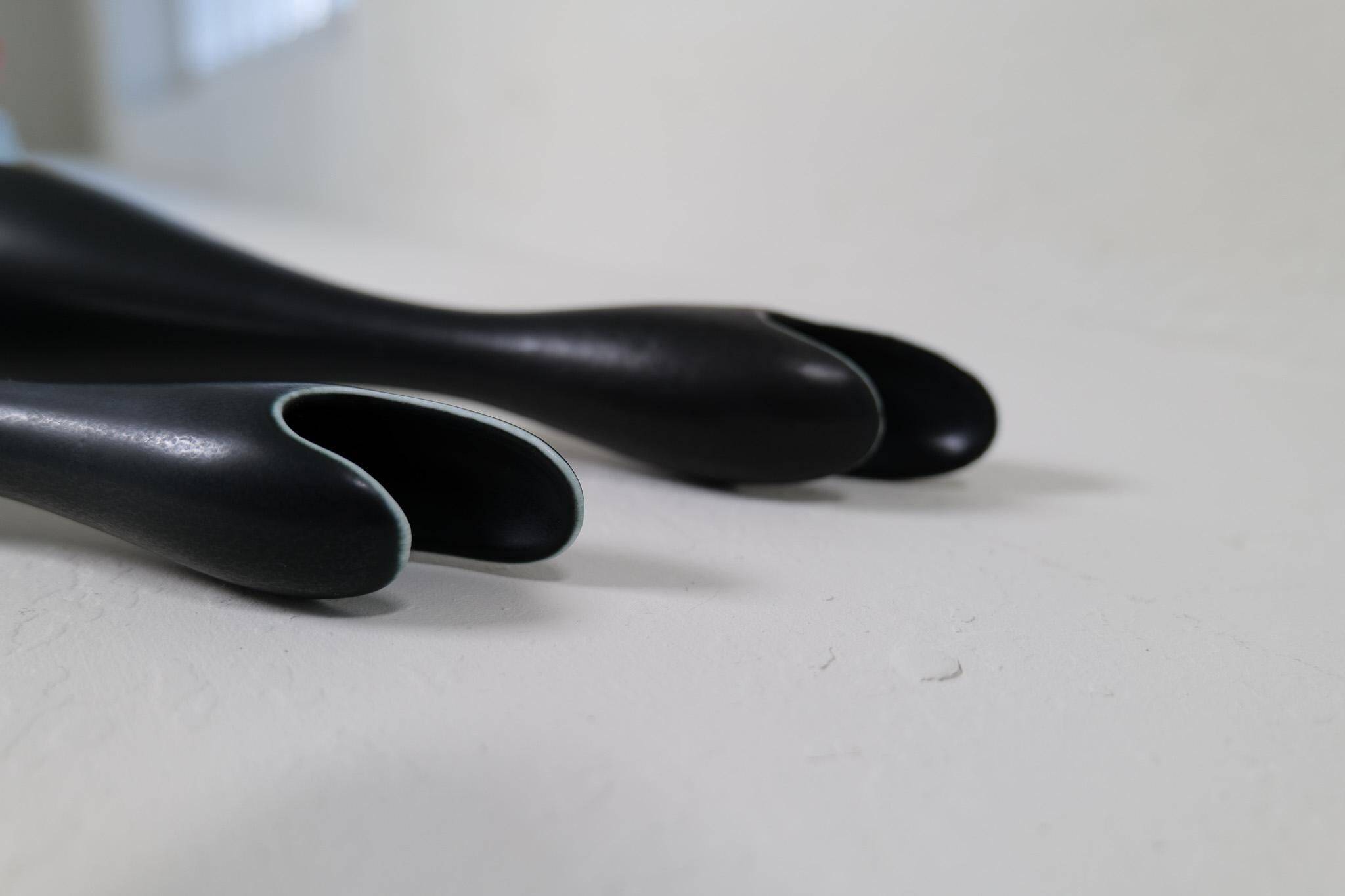 Mid-century modern ceramic vases "Caolina" by Gunnar Nylund Rörstrand, Sweden.