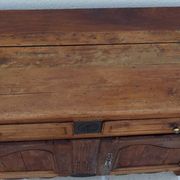 Antique sideboard from the end of the 19th century, 2 doors, 2 drawers, shelf in its patina