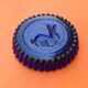 1970s ashtray / empty pocket cobalt blue glass