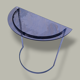 Smoked glass demi-lune console - 1970s
