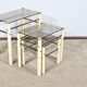 Beige Metal Nesting Tables, attributed to Yves Boutboul – 1970