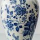 Vintage Table Lamp in Delft Style, Hand-Painted Blue and White, Ram Arnhem, New Shade