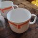 4 stackable Rivanel opaline cups Pop 70's