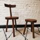 Chaise bois art populaire