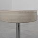 Vintage Mid-century design stool in chrome with white leather seat, 1970s