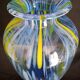 Large Murano glass vase, handmade, 38 cm high