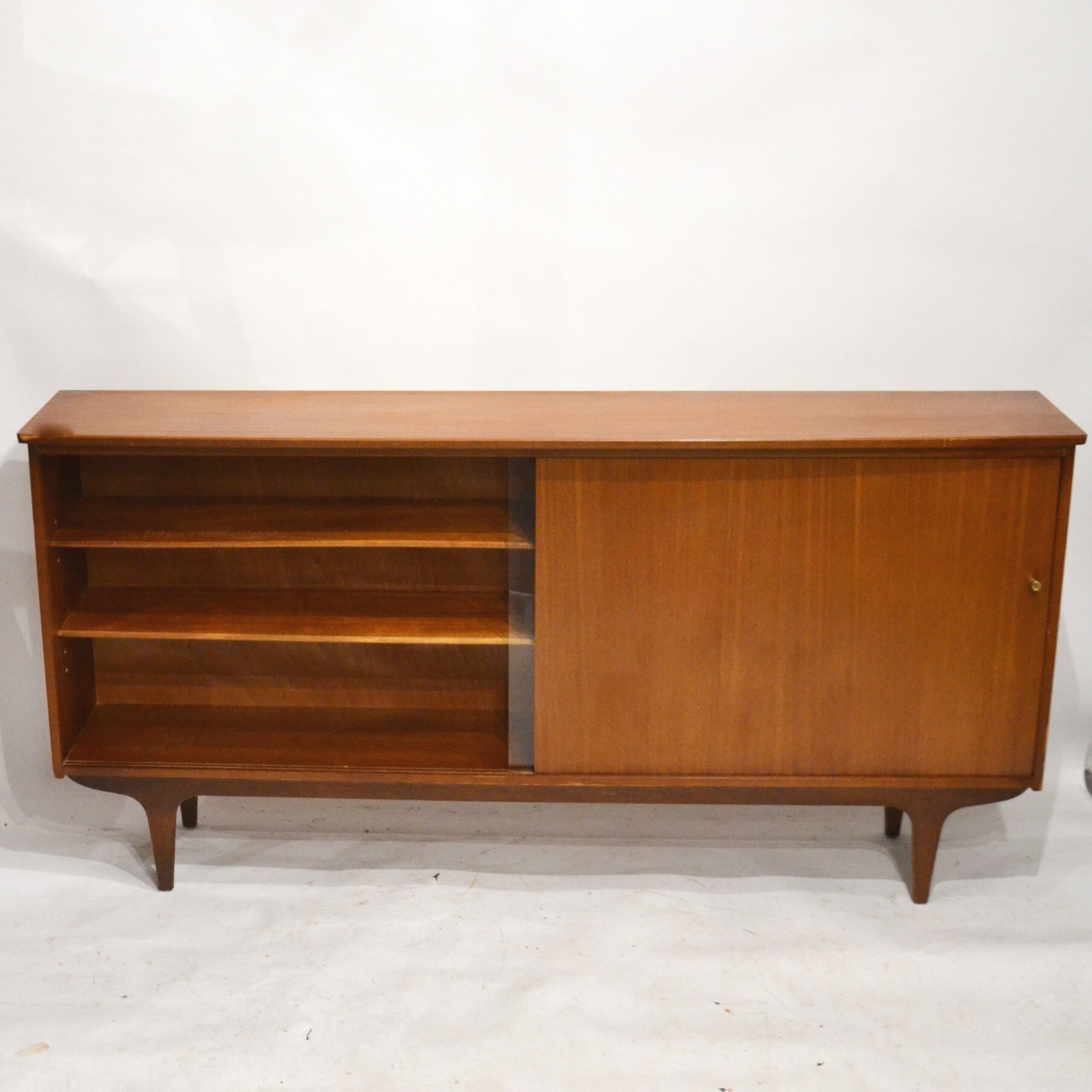 Teak and glass sideboard