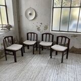 4 Scandinavian mahogany chairs