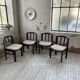 4 Scandinavian mahogany chairs
