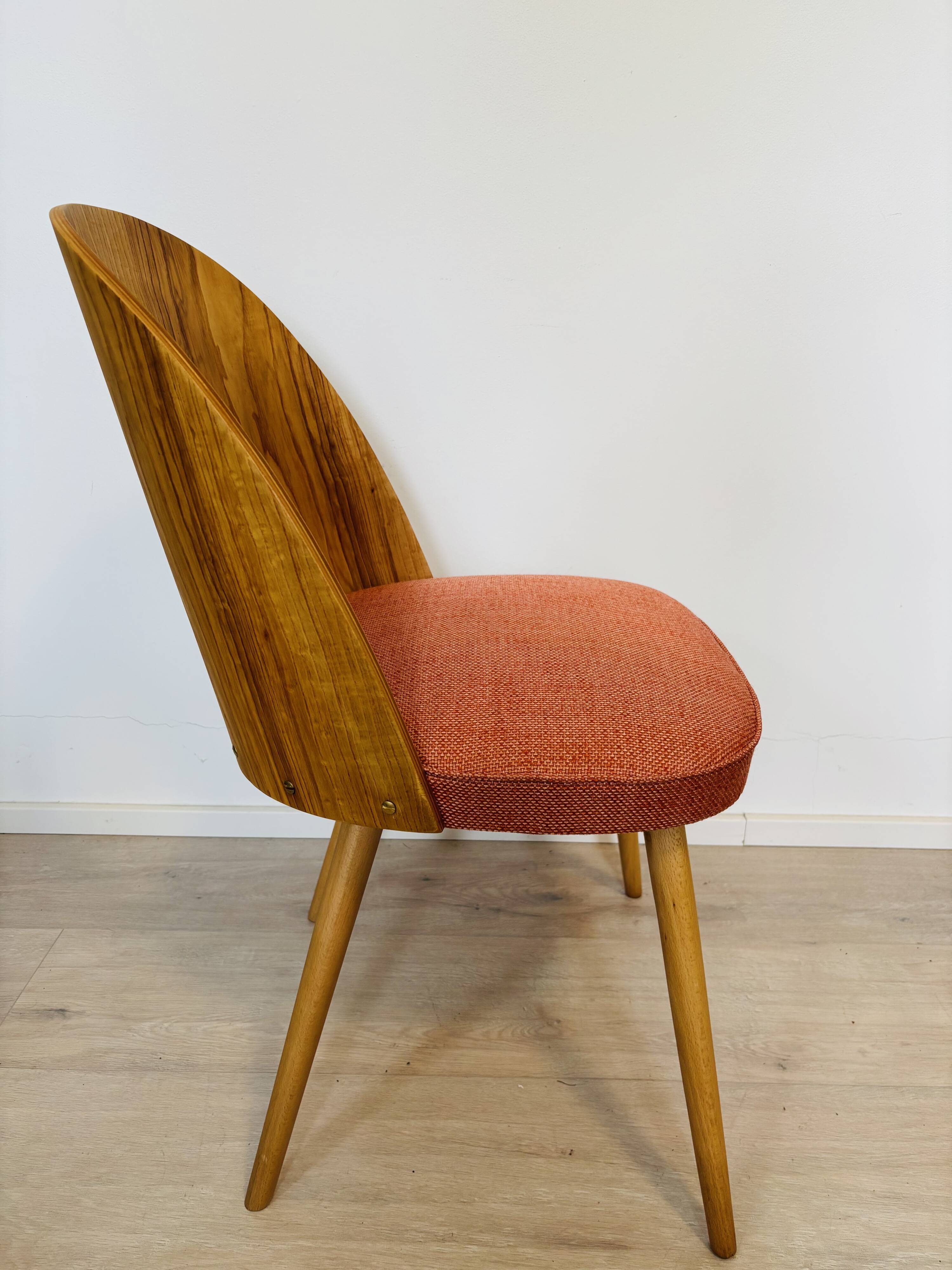 Fully Restored Vintage Dining Chair by Antonin Suman for Ton