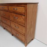 Classeur d'apothicaire vintage avec tiroirs