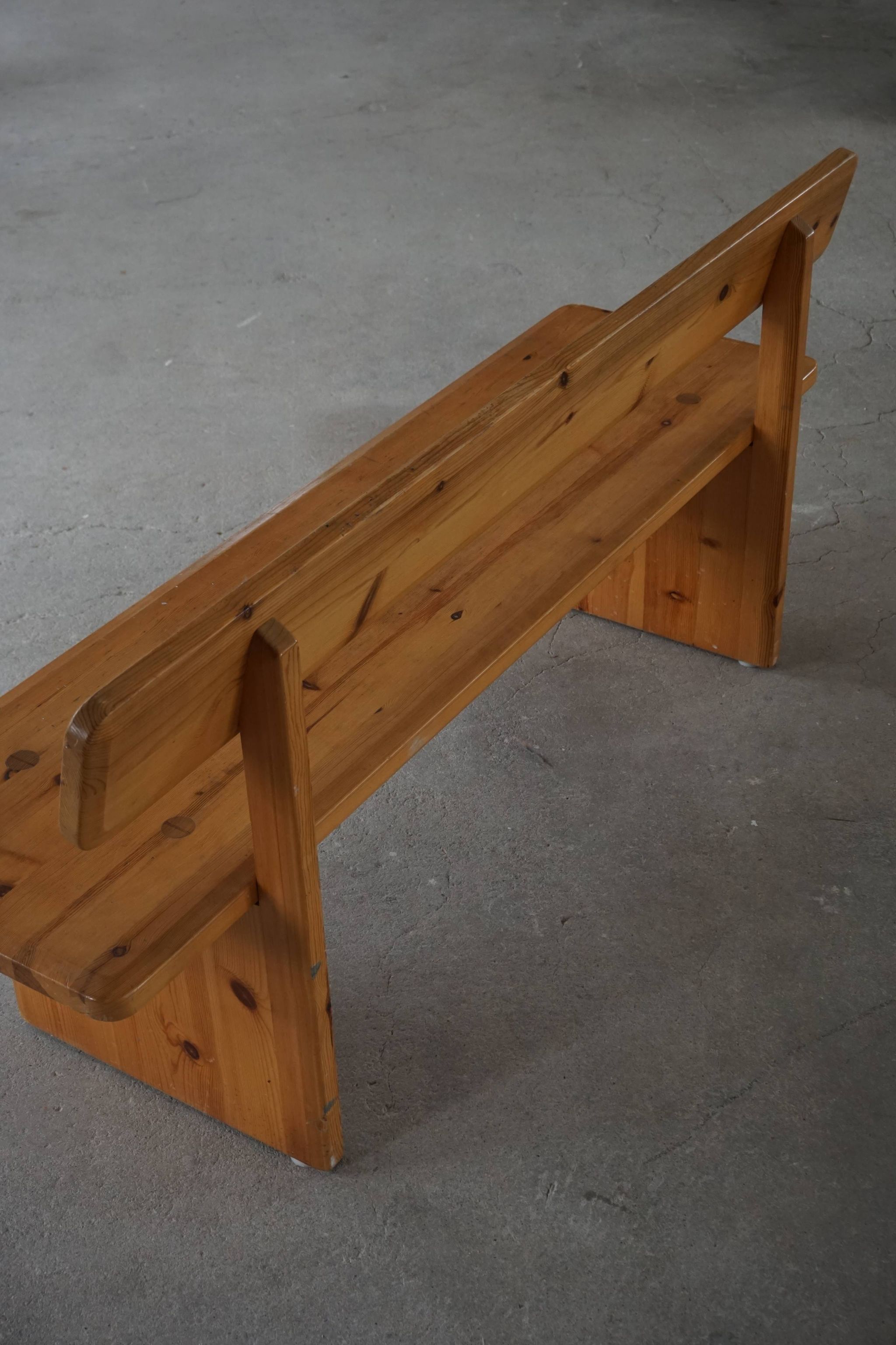 Mid century Swedish pine bench, made by Carl Malmsten for Karl Andersson & Söner, 1960s