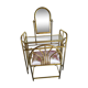 Complete dressing table, golden and vintage