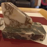 Pair of marble book clamts